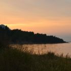 Coucher de soleil sur le golfe de Corinthe