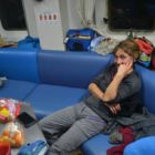 Dans le ferry