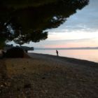 Campement tranquille sur la plage