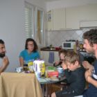 Petit déjeuner avec Julie et Timothée