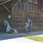 Street Art sur la voie verte Lapébie