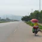 Mélanie sous l'ombrelle