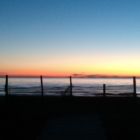 Lever de soleil sur la mer adriatique