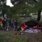 Campement sauvage sur l'île