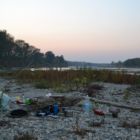 Coucher de soleil sur le Pô