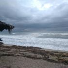 Campement en bord de mer