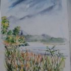 Aquarelle sur le Pô