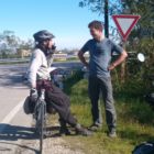 Rencontre d'un cycliste portugais