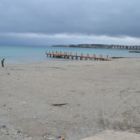 La plage de sable blanc