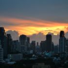 coucher de soleil sur Bangkok