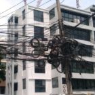 Poteau électrique de Bangkok