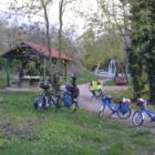Campement le long de la piste cyclable en Slovénie